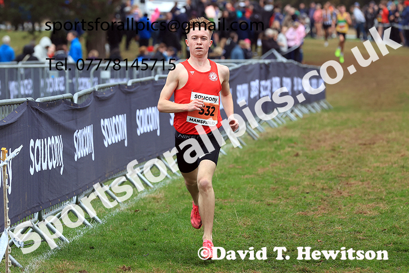 Junior Mens 2024 National Cross Country Relays, Berry Hill Park, Mansfield.   Photo: David T. Hewitson/Sports for All Pics